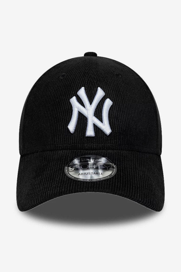9Forty corduroy cap / snapback - Black + White