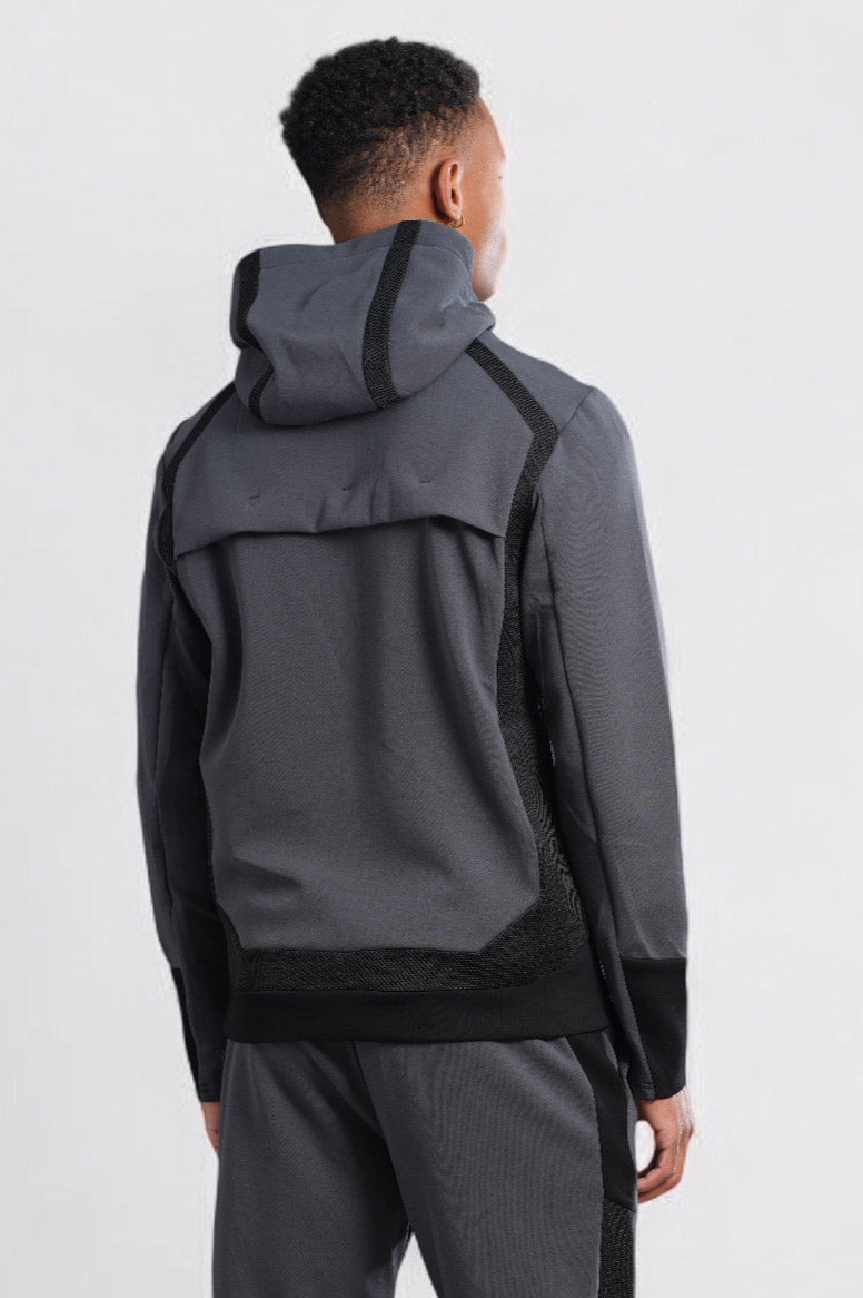 Shifter tracksuit jacket - Dark Grey + Black