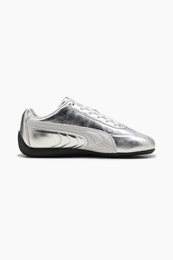 Speedcat Silver Sneaker - Feather Gray + Black