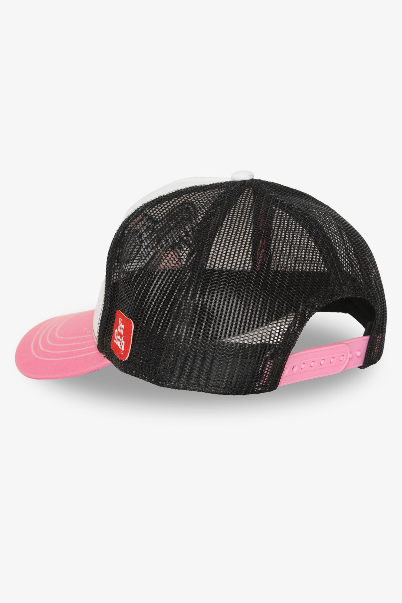 Trucker Cap / Snapback - White + Rose + Black