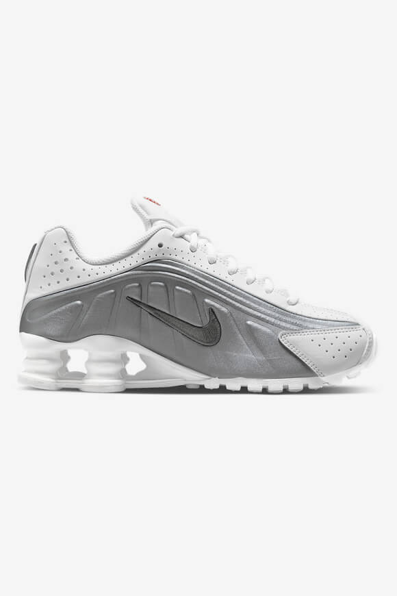 Shox R4 sneakers - White + Metallic Silver