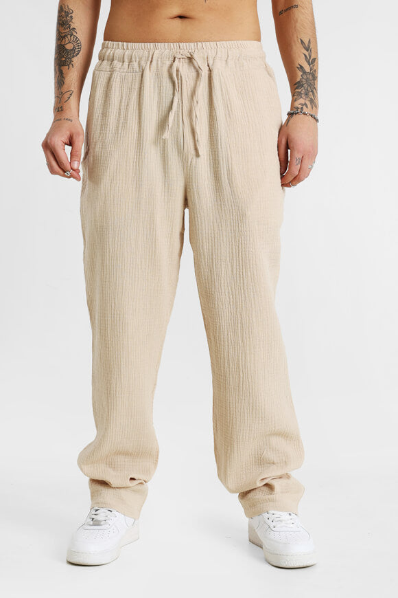 Pantaloni in mussola - Beige