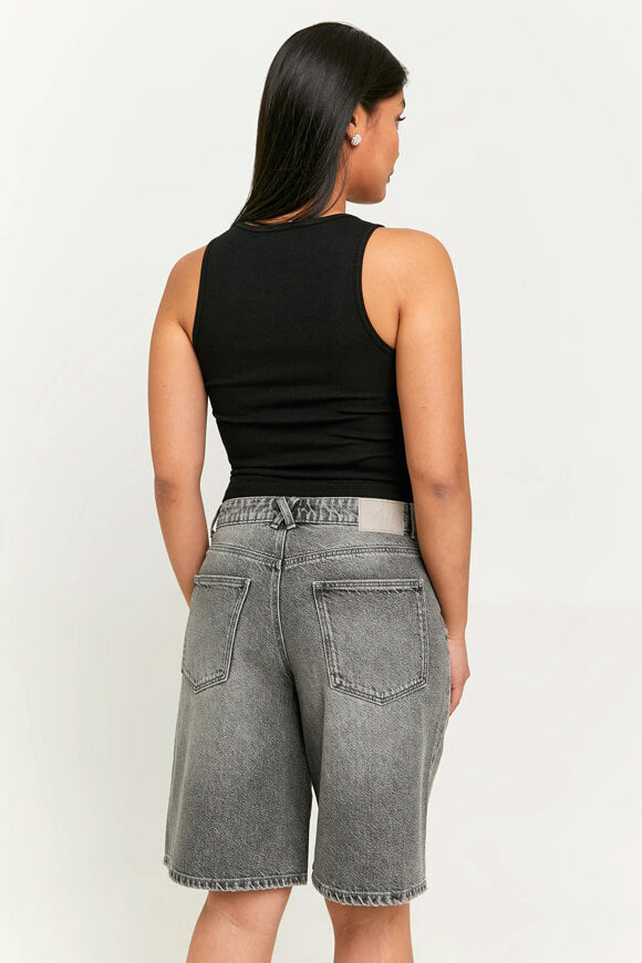 Denim shorts - Grey denim