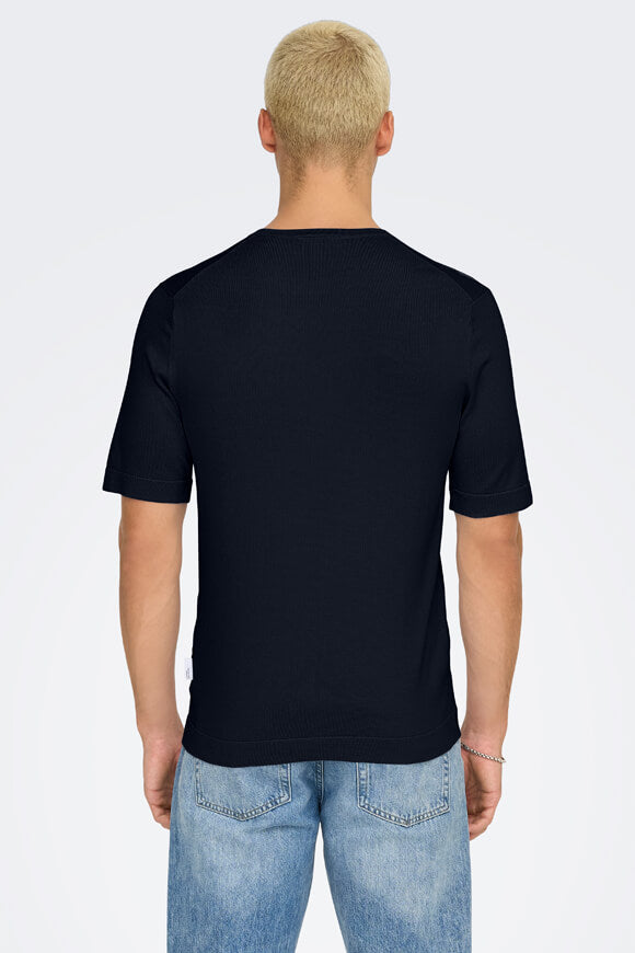 Wyler t-shirt en tricot - Dark Navy