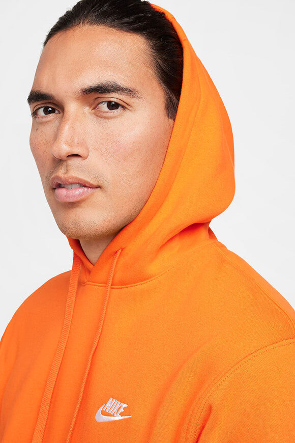 Sportswear Club Fleece Hooded Sweatshirt - Safety Orange