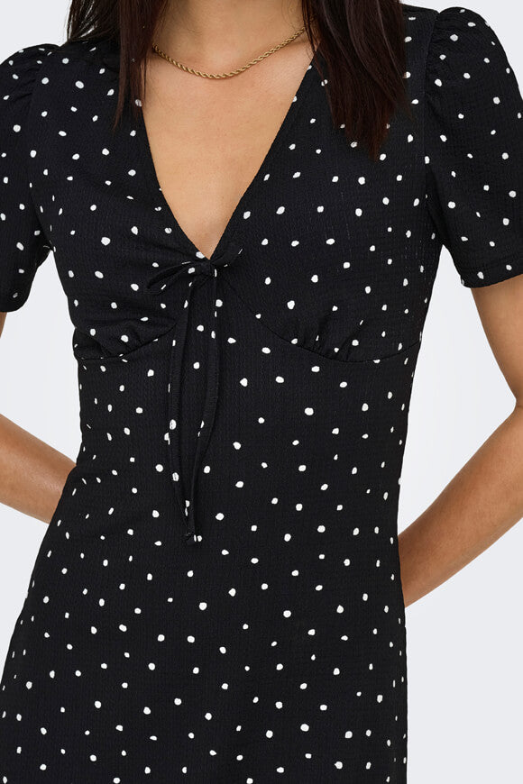 ONLBILL mini robe en seersucker - Black