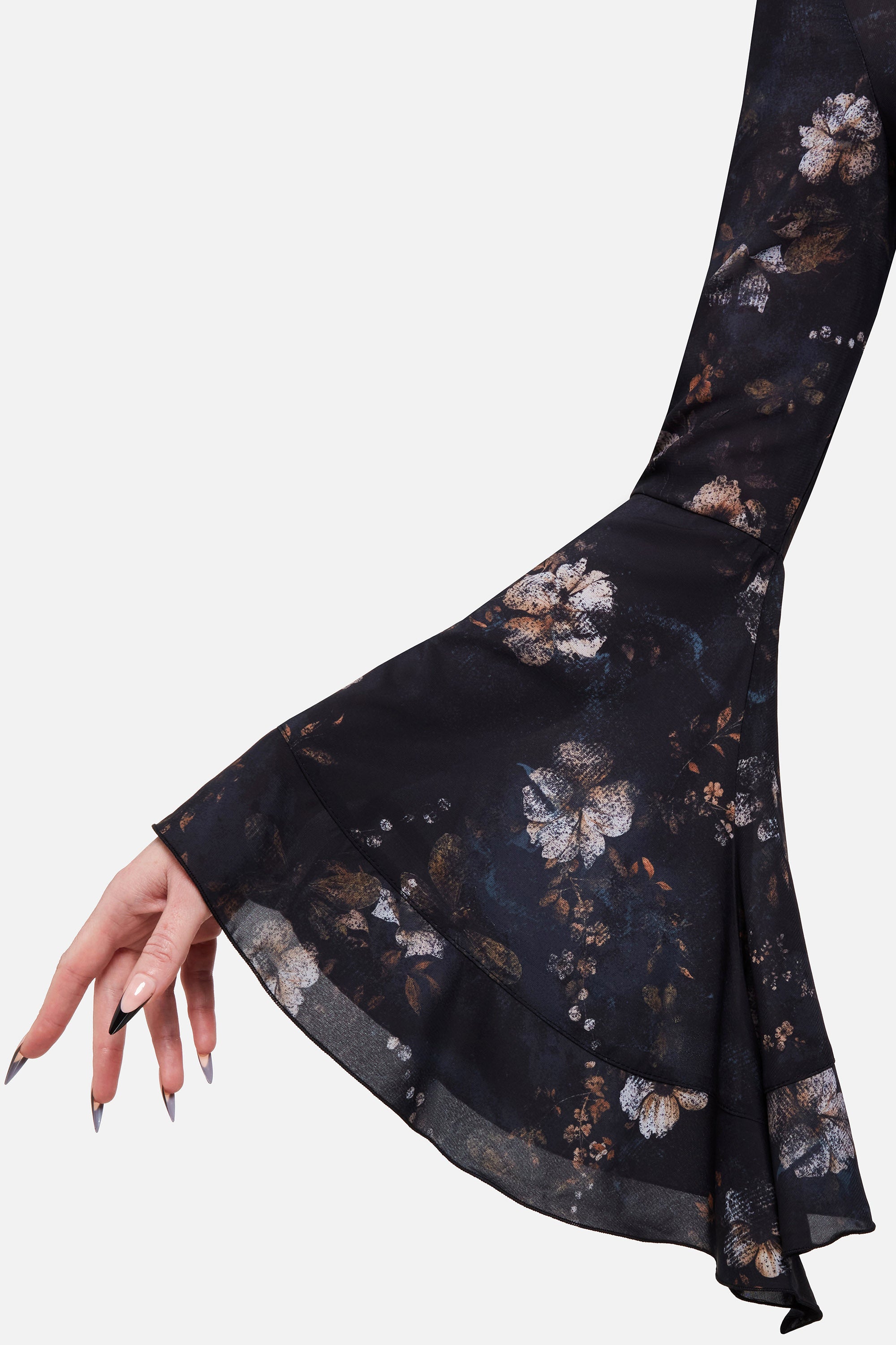 Autumna's Night Midikleid - Black