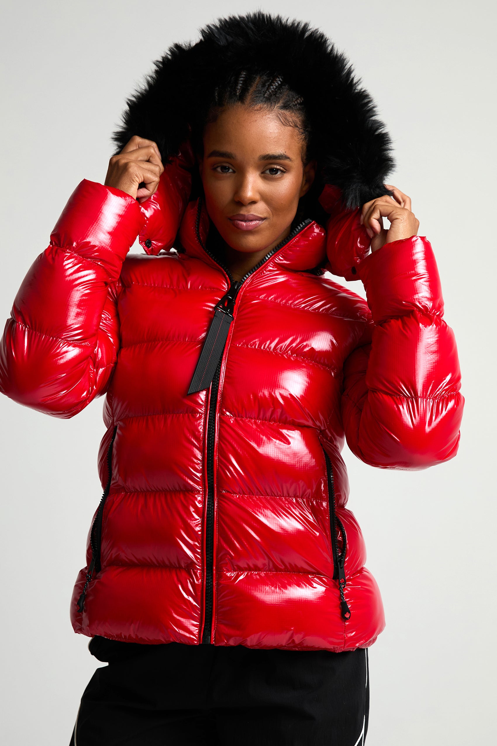 Virnaro Pufferjacke in Glanz-Optik - Engine Blaze