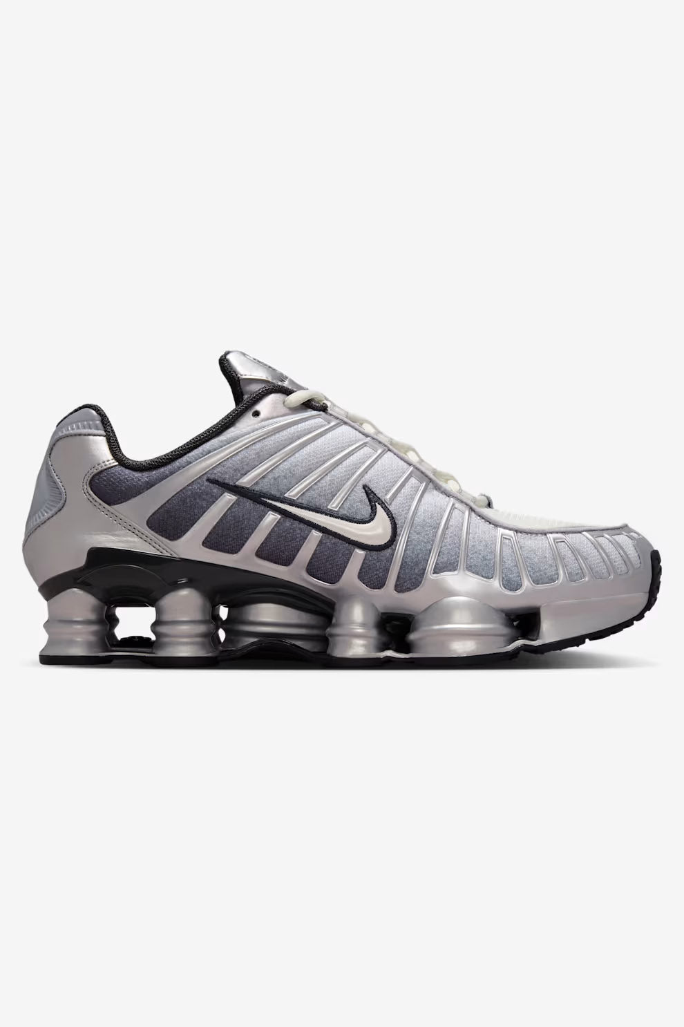 Shox TL Print sneakers - Metallic Silver + Summit White