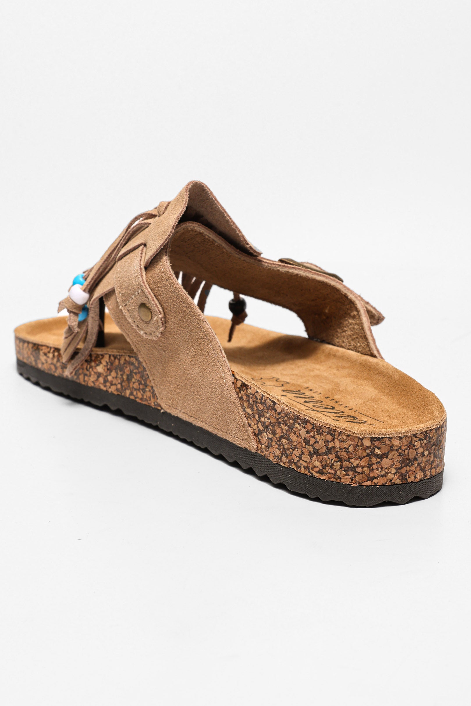 Fransen Flip Flops - Beige