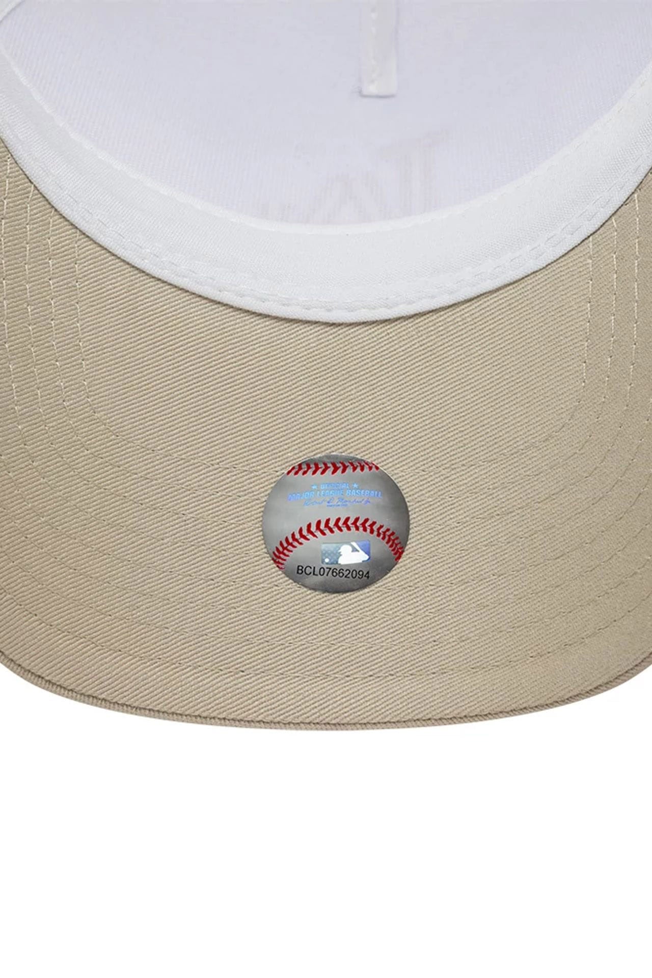 Casquette trucker / snapback - Light Beige + White