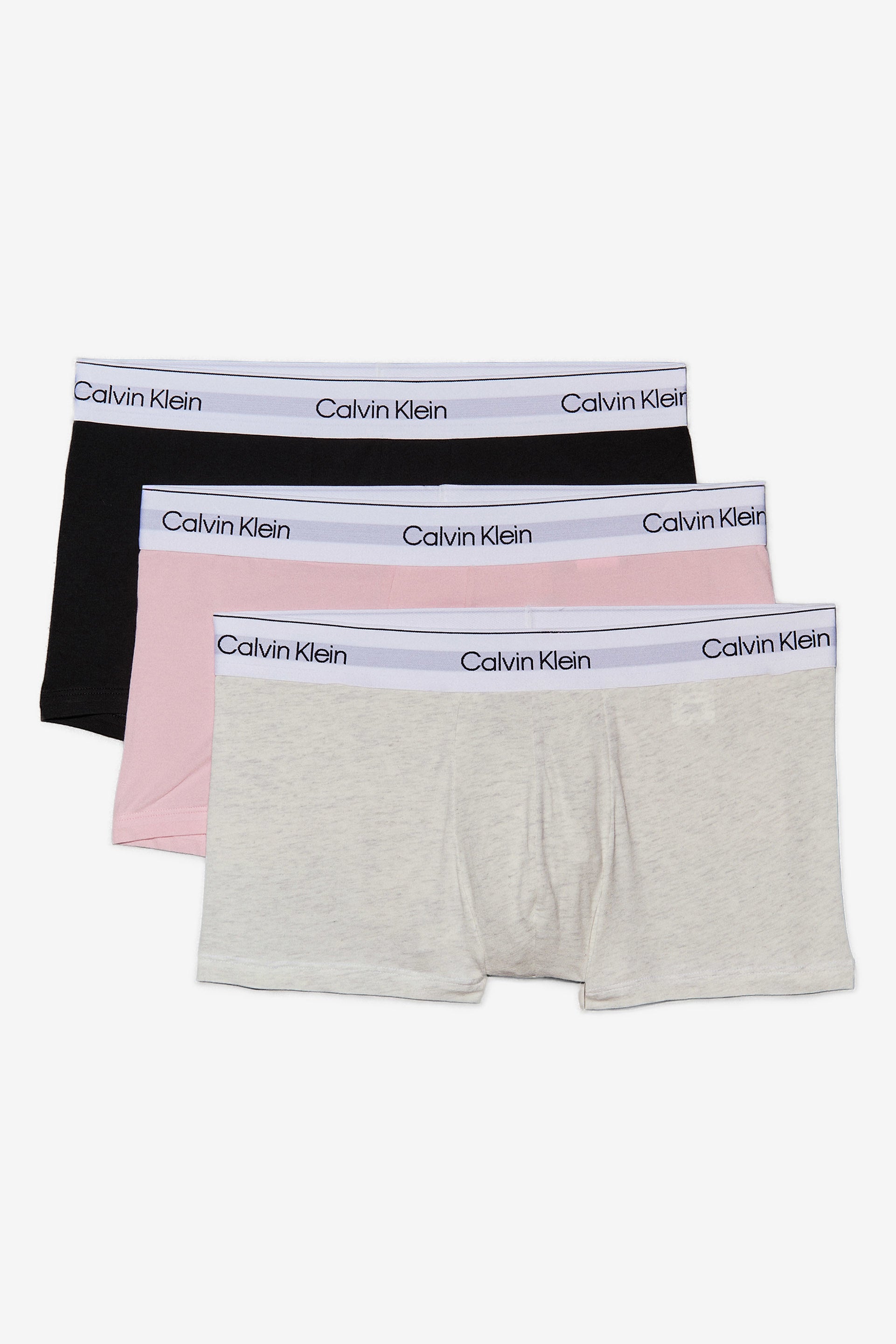 Dreierpack Boxershorts - Black + Snow Heather + Buff Pink