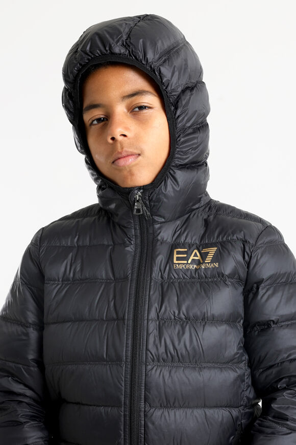 Leichte gesteppte Daunenjacke - Black