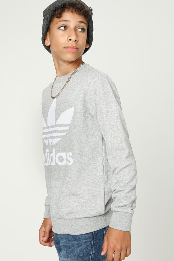 Sweatshirt - Grau meliert