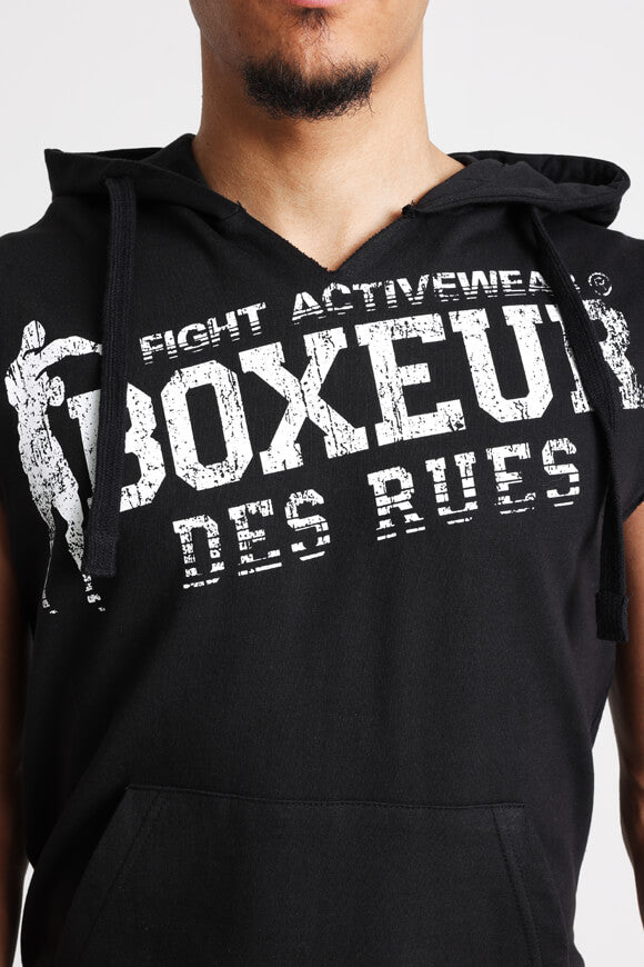 Sweat T-shirt à capuche - Noir