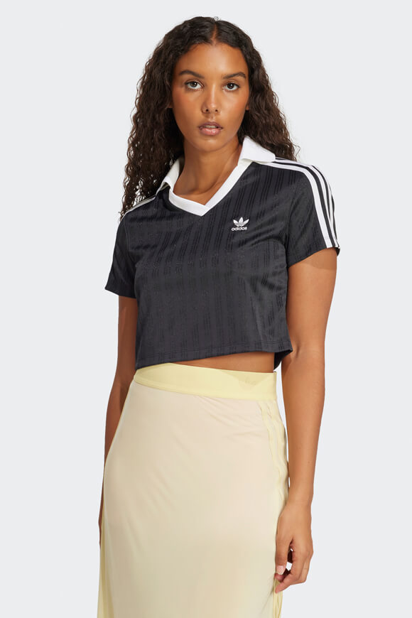 Crop Poloshirt - Black