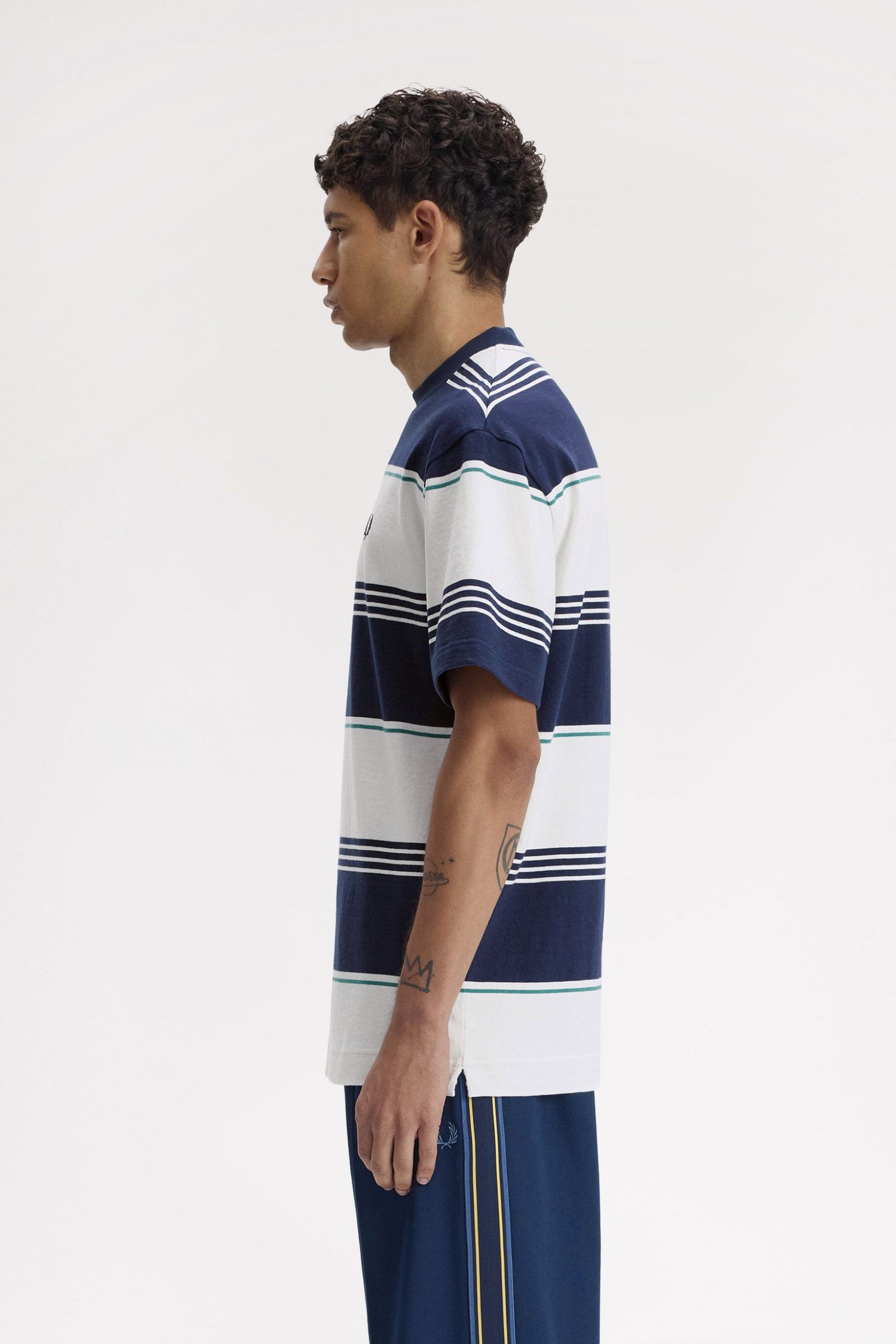 T-Shirt - Tennis Blue + Offwhite
