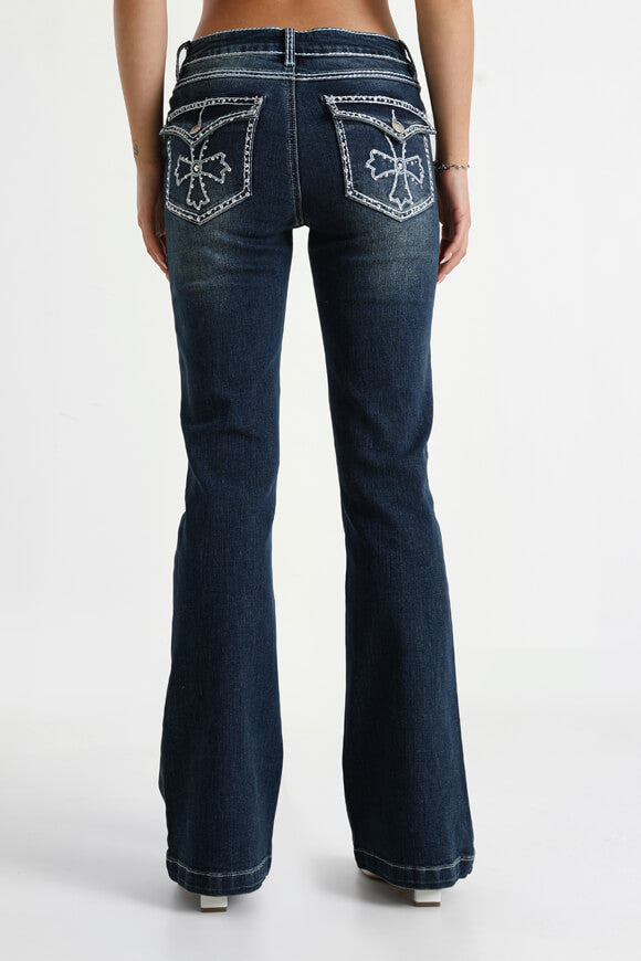 Jeans flare - bleu foncé