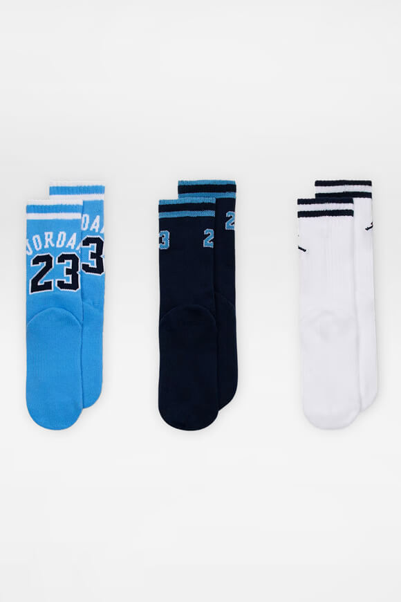 Dreierpack Socken - University Blue + Dark Navy + White