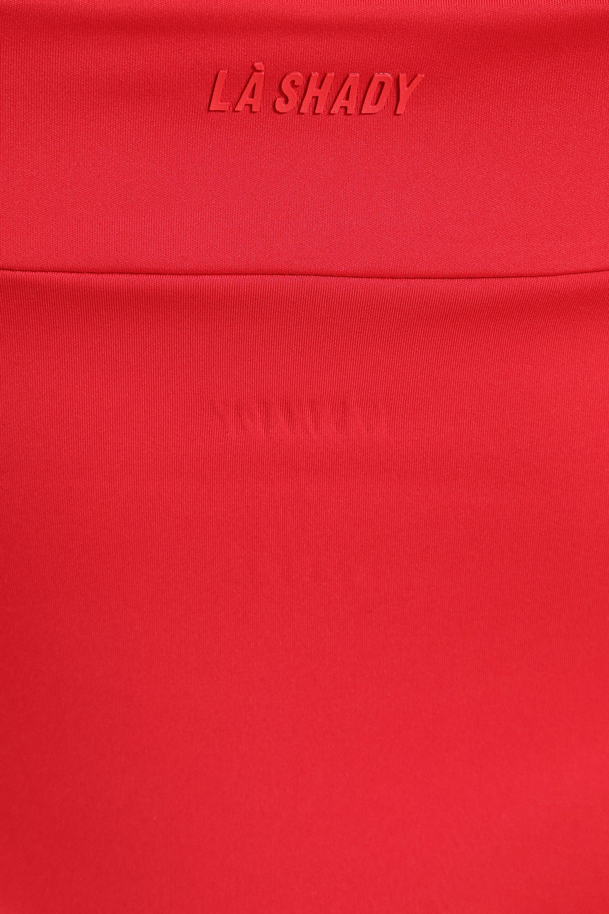 Top corto con spalline sottili - Rosso