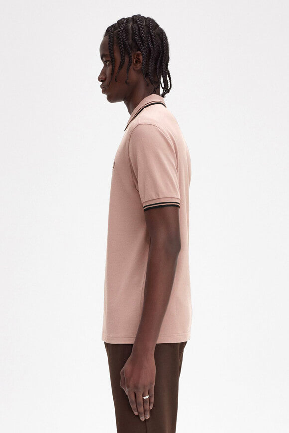 Twin Tipped Poloshirt - Dusty Rose