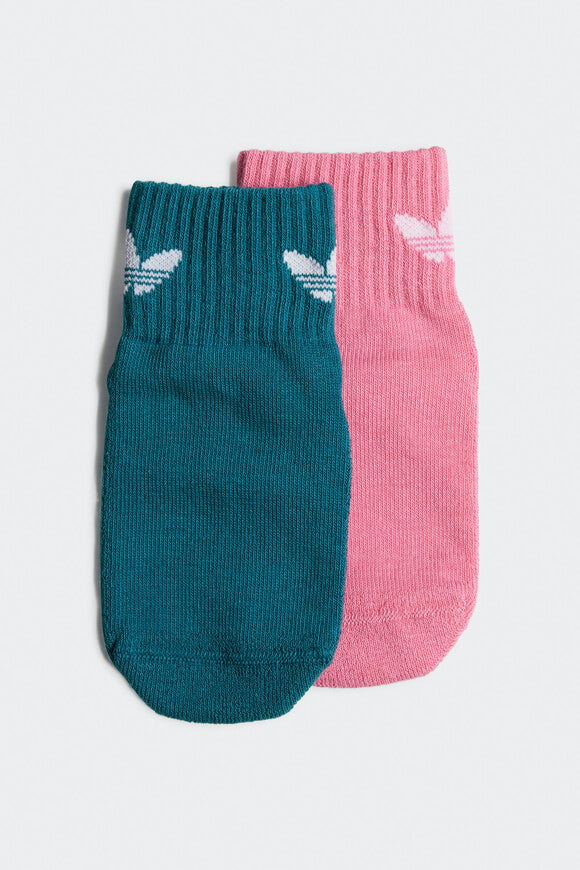 Anti-slip double pack of socks - Legacy Teal + Rose Tone