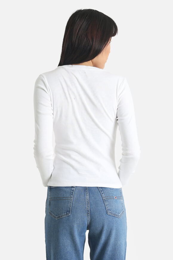 Essential long sleeve shirt - White