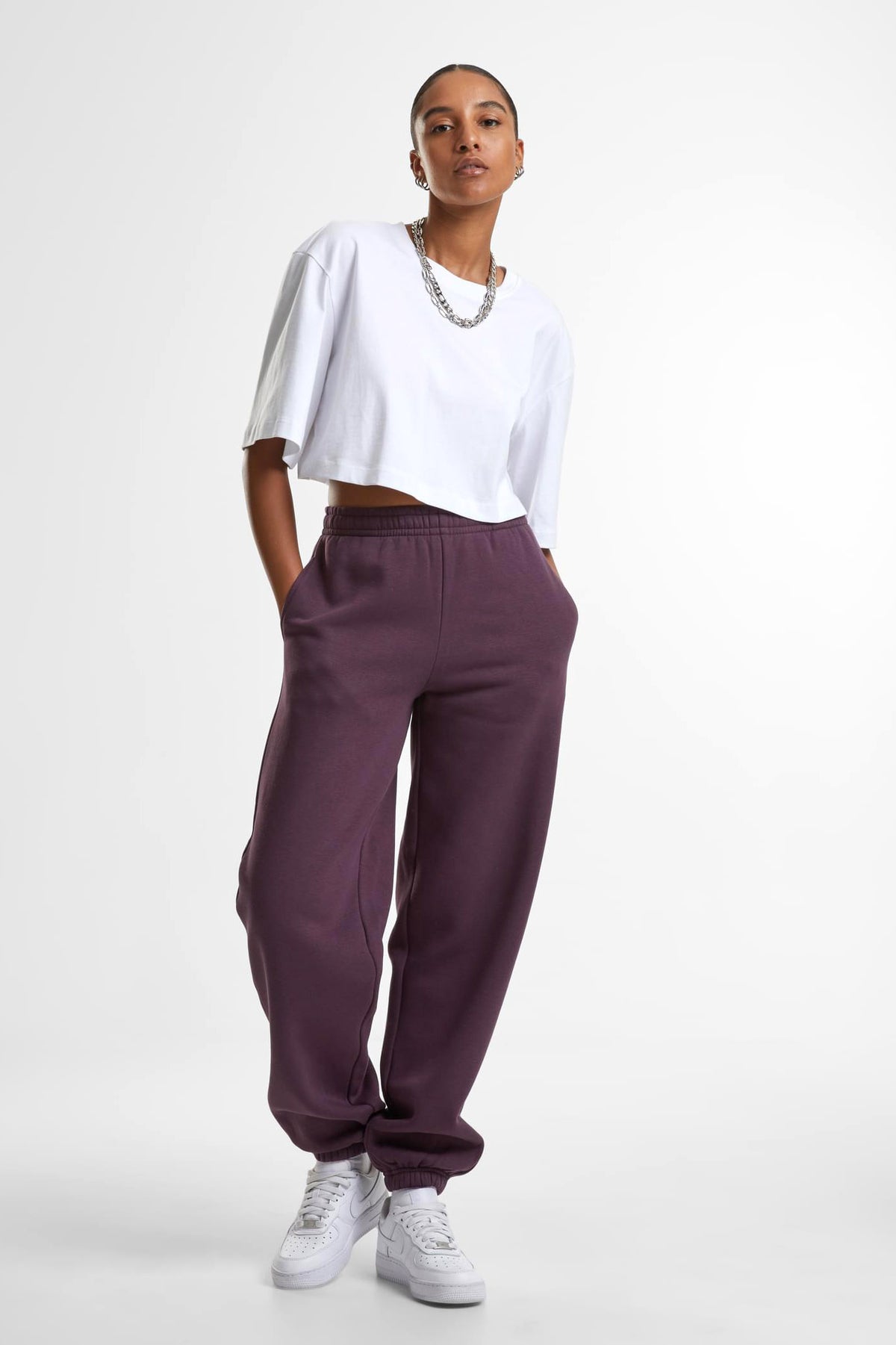 Pantaloni in felpa morbida - Plumpurple