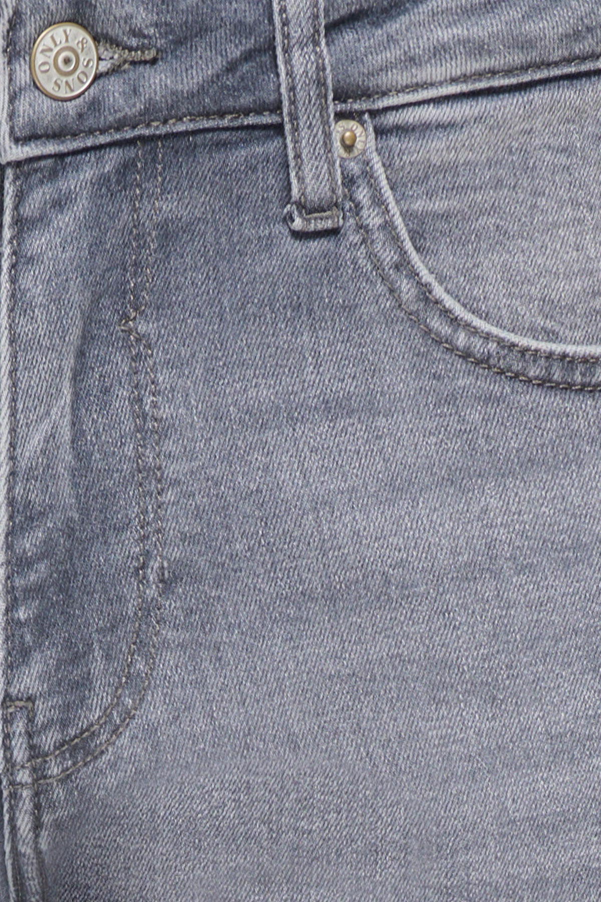 ONSWEFT regular fit jeans L32 - Light Grey Denim