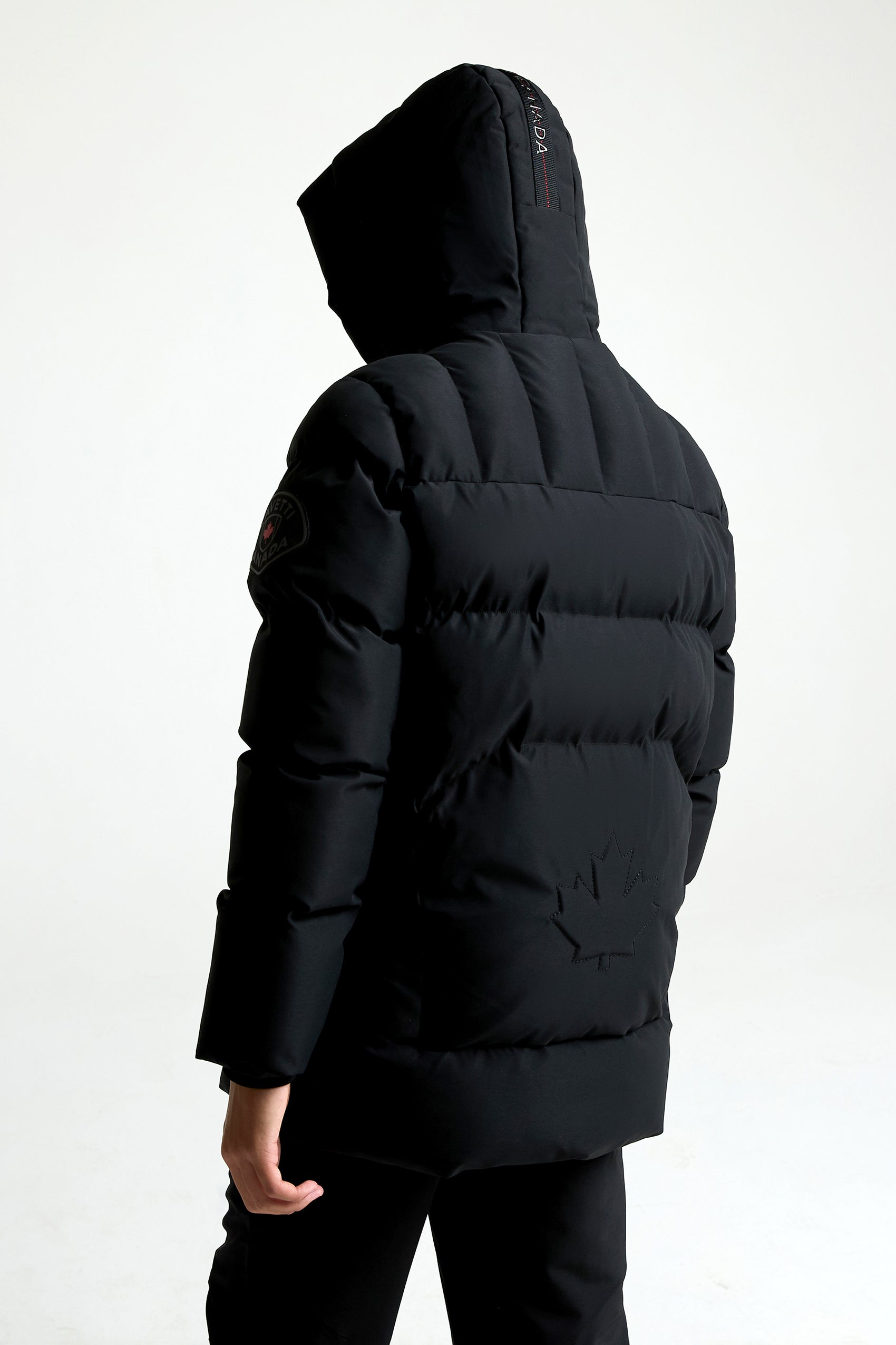 Parka trapuntata Saletini - Black