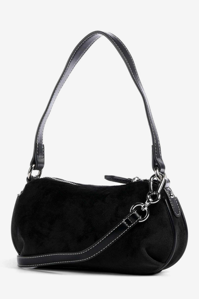 Sac à main et à bandoulière en velours - Black