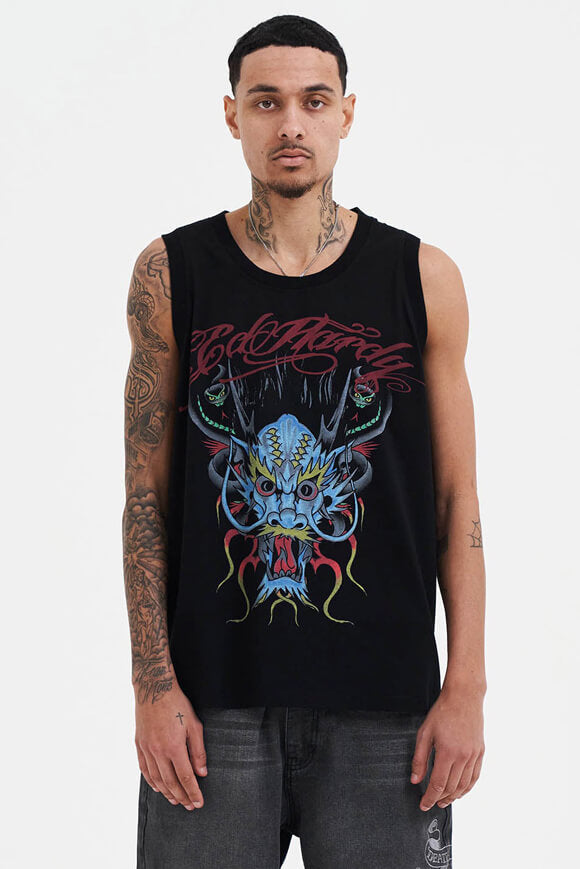Medusa Drag Tanktop - Black