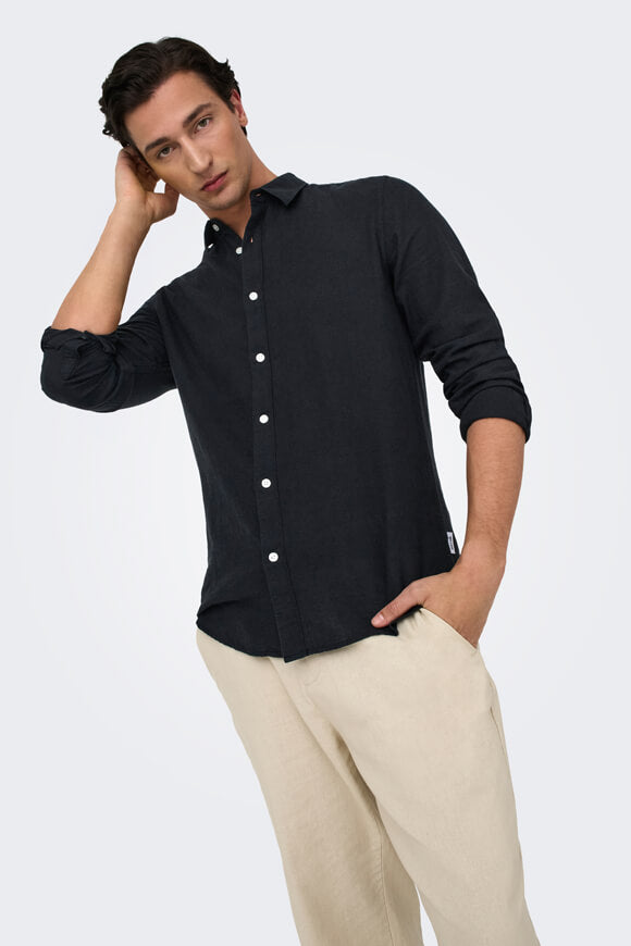 ONSCAIDEN Linen Shirt - Black