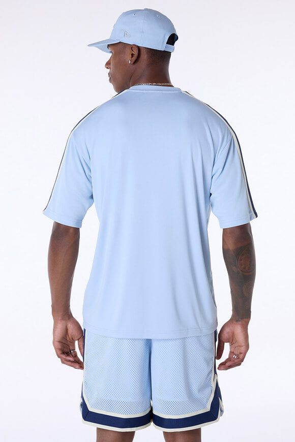 Maglietta oversize floreale MLB - Azzurro