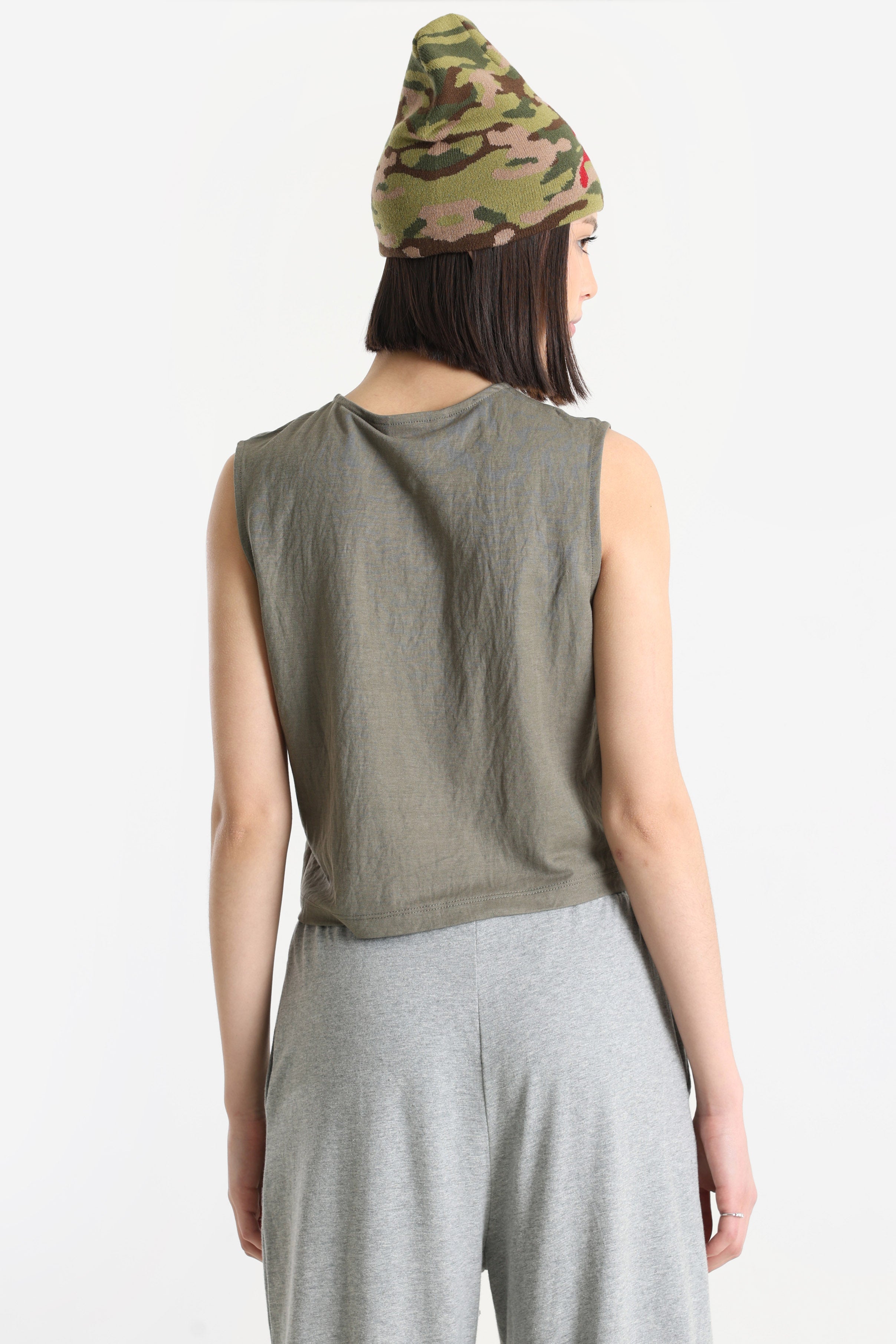 ONLSAKURA Crop Gilet - Smokey Olive