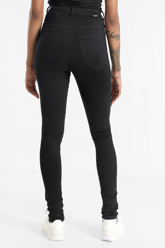 Solitaire High Waist Skinny Jeans - Black