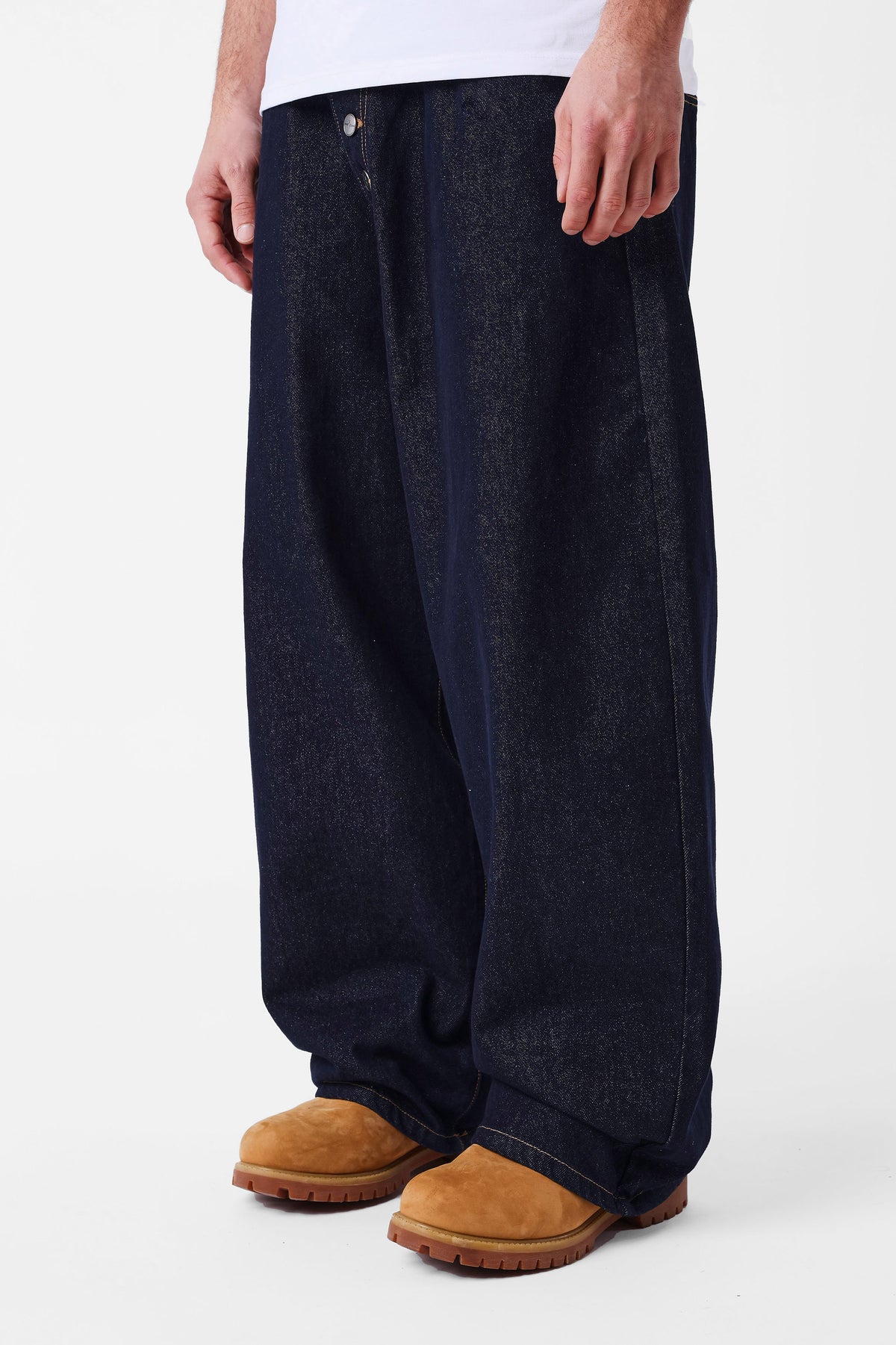 Barrel Fit Jeans - Dark Blue