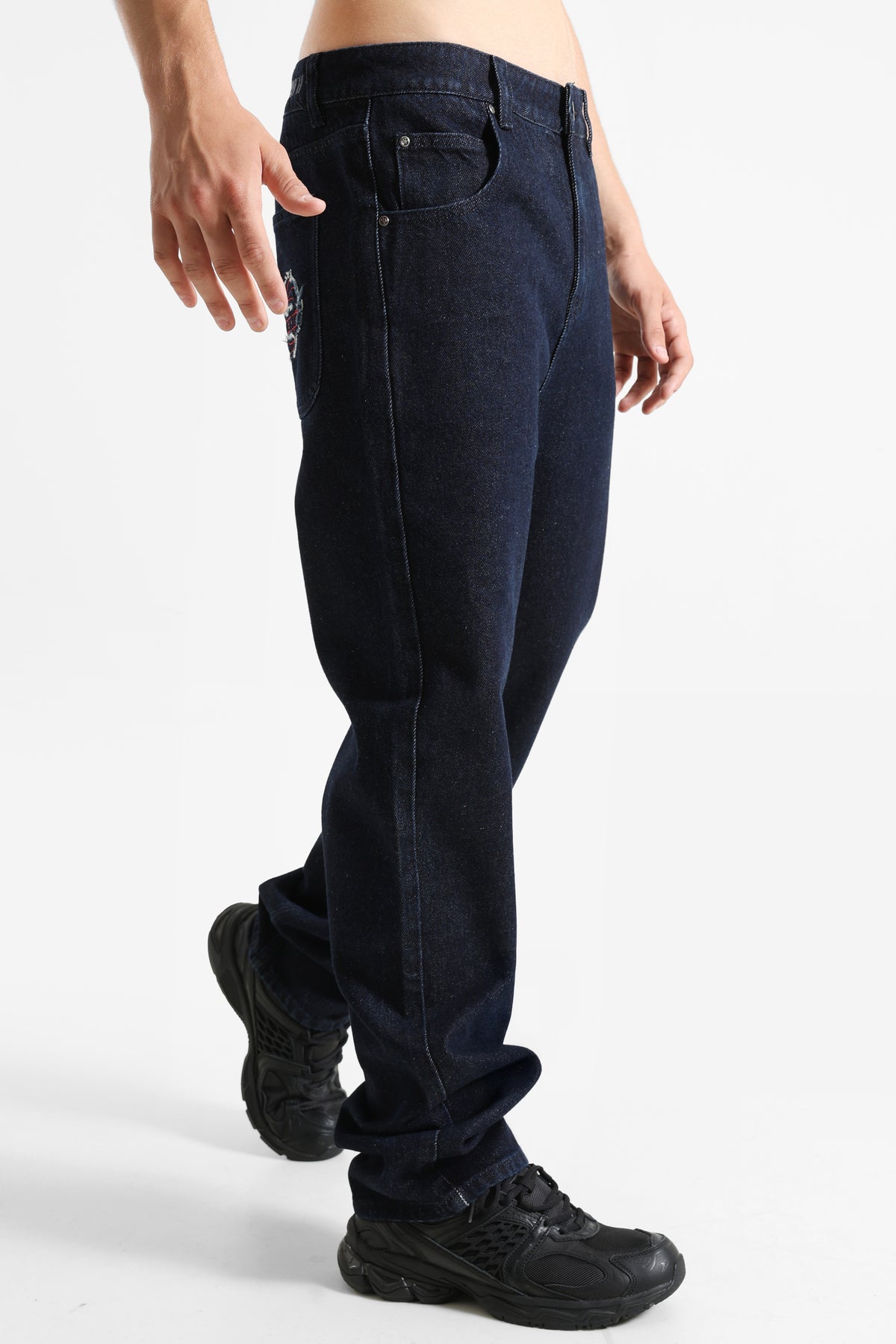 Baggy Fit Jeans - Dunkelblau