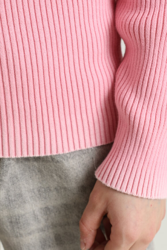 Ribbed knit sweater - Pink