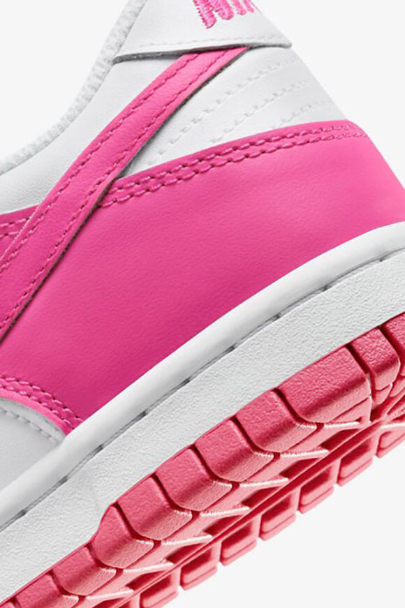 Dunk sneakers - White + Laser Fuchsia