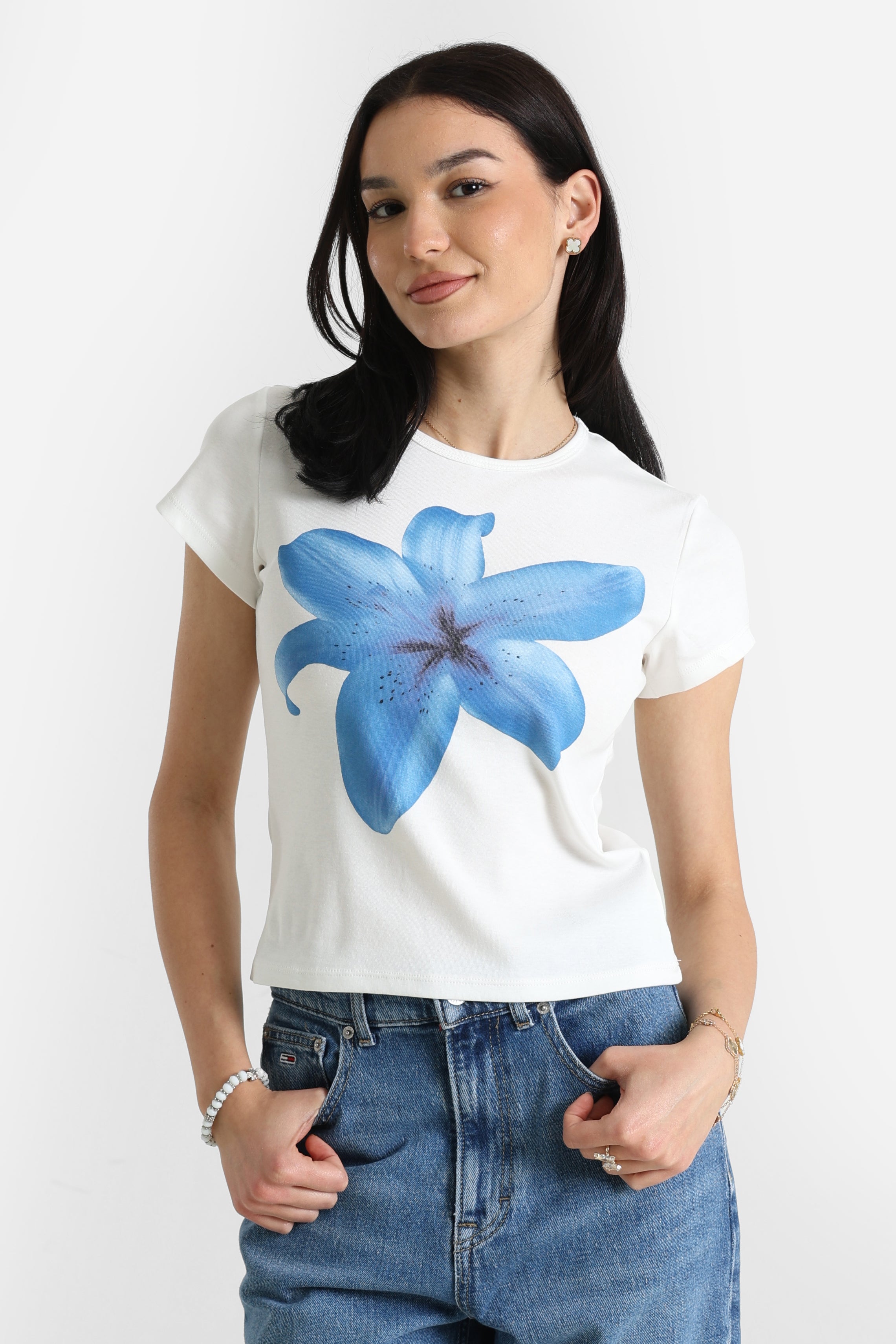 Crop T-Shirt - Ecru
