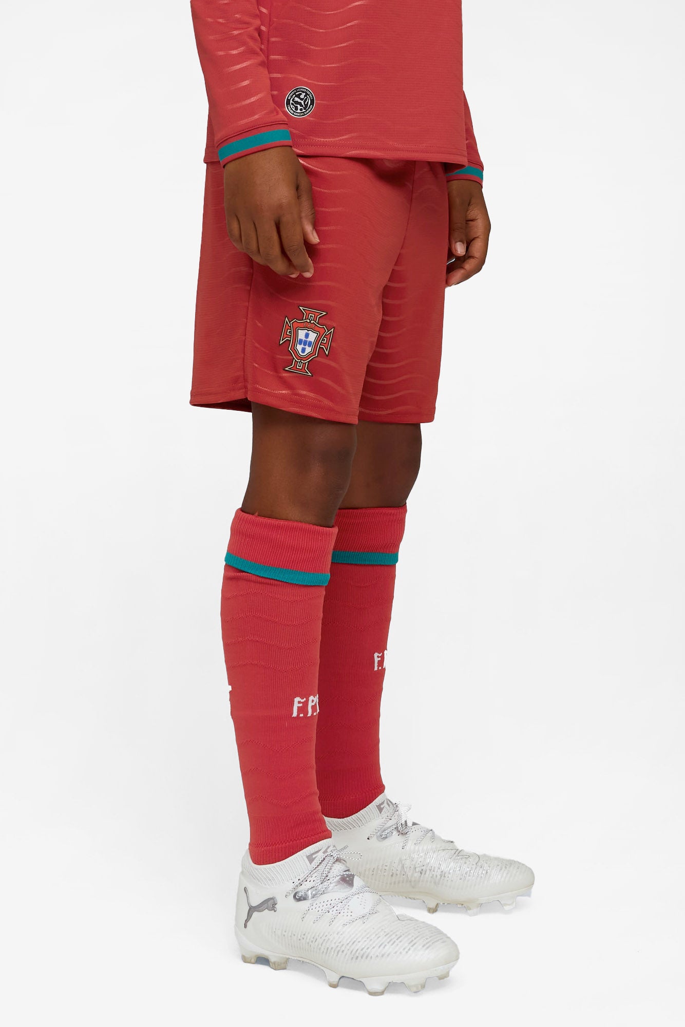 Home Portugal 2026 short en mesh - Red + Green Lagoon