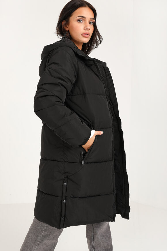 Puffermantel - Schwarz