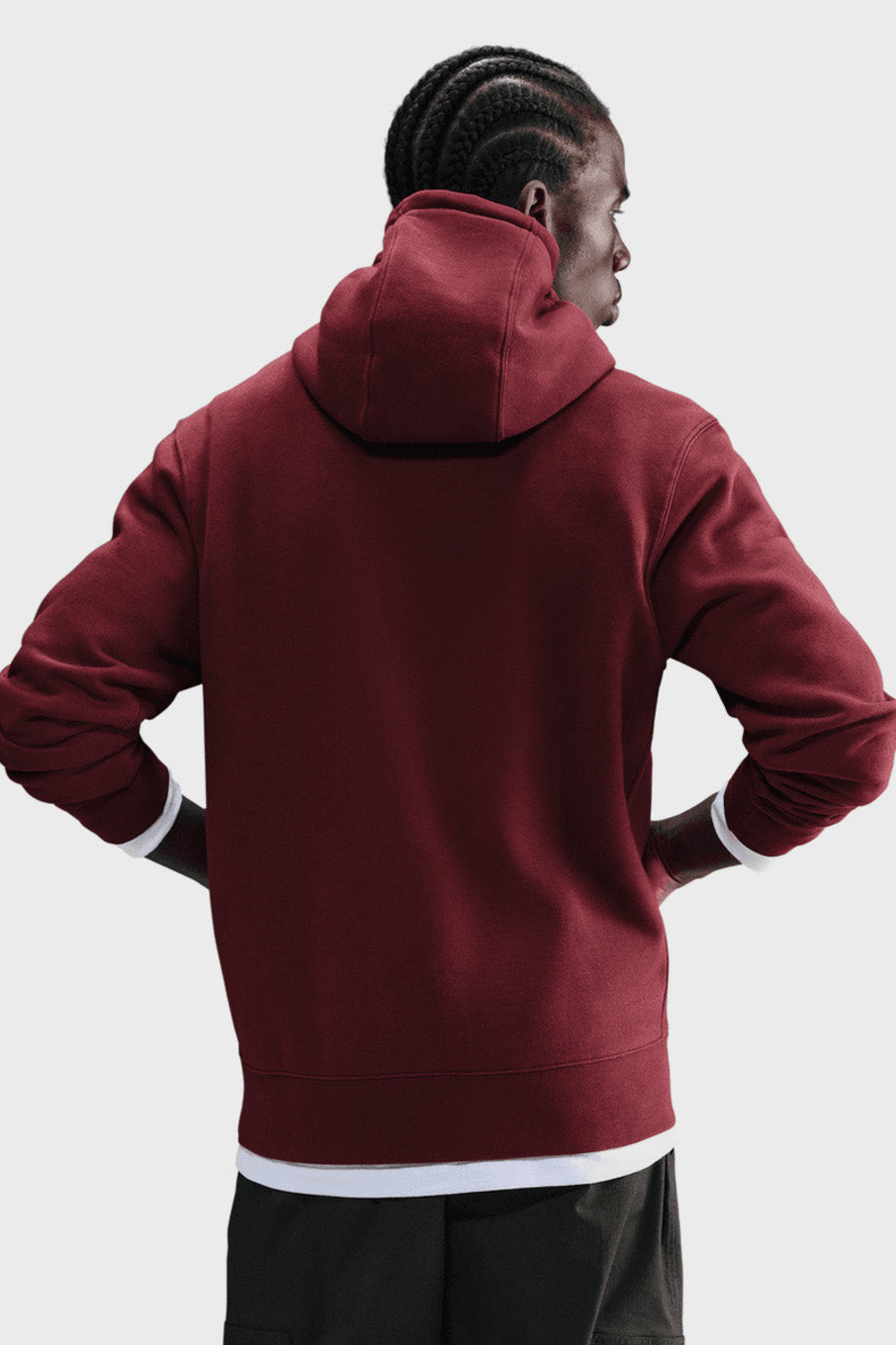 Sportswear Club Fleece Hooded Sweatshirt - Bordeaux