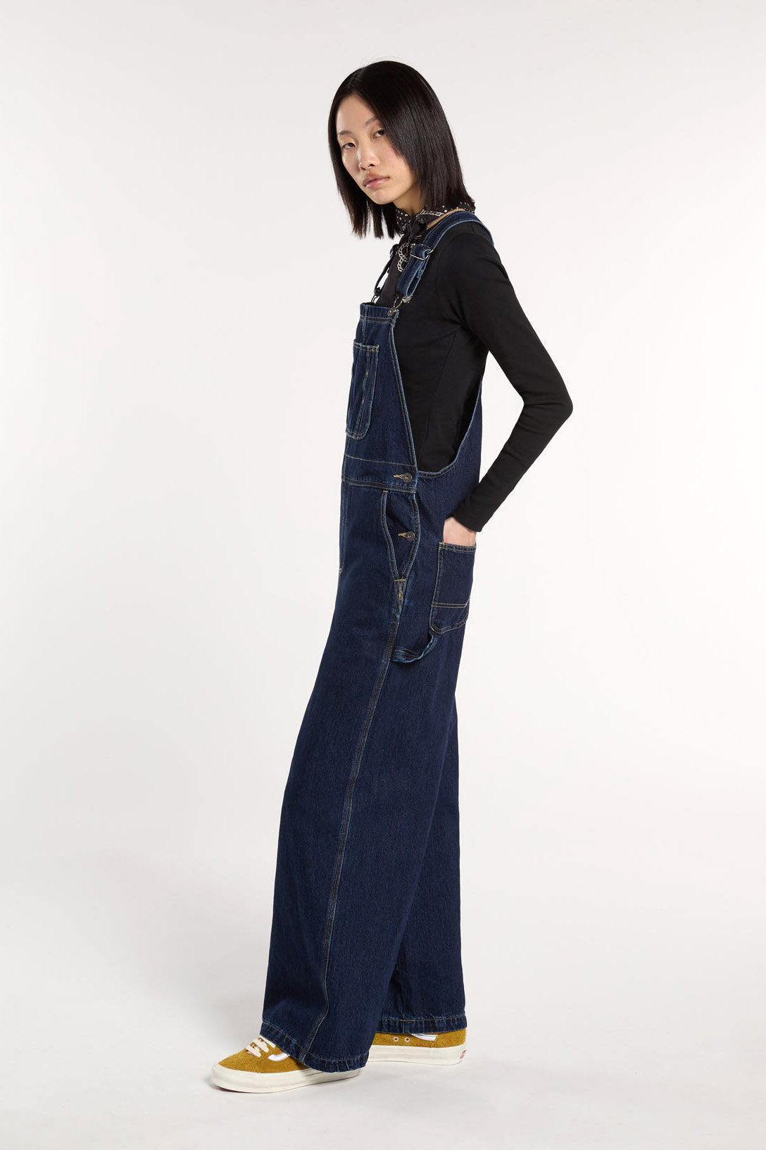 Jeans Latzhose - Dark Indigo