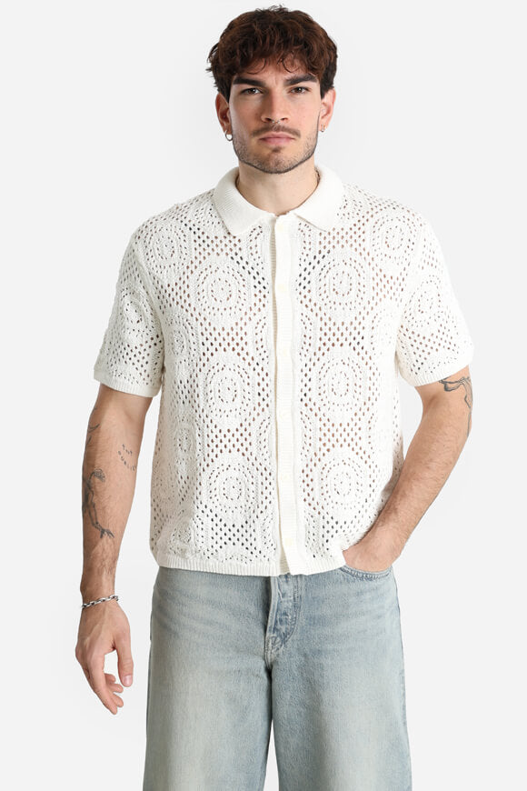 Crochet shirt - Egret