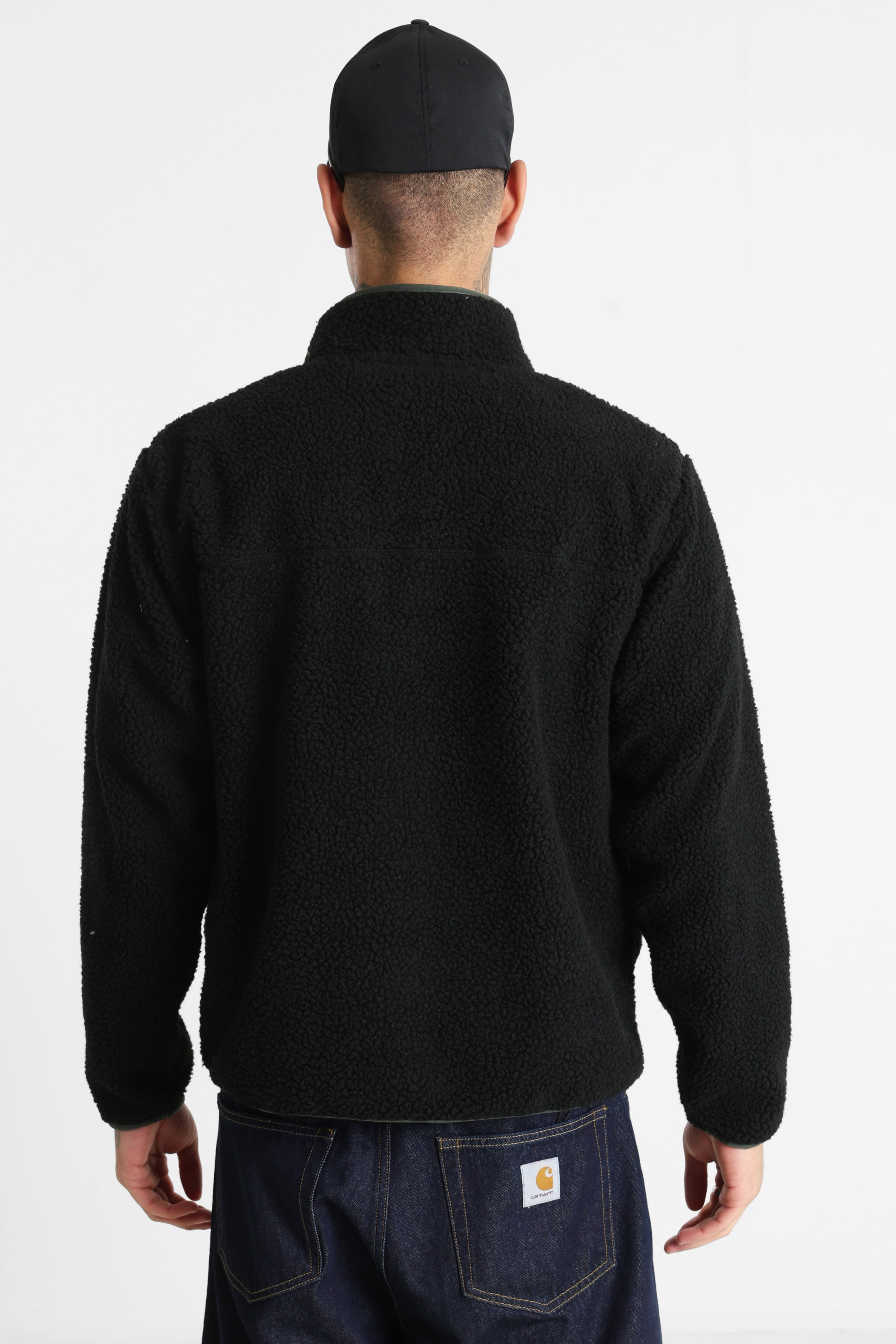 Vintage Retro Teddy Jacke - Black