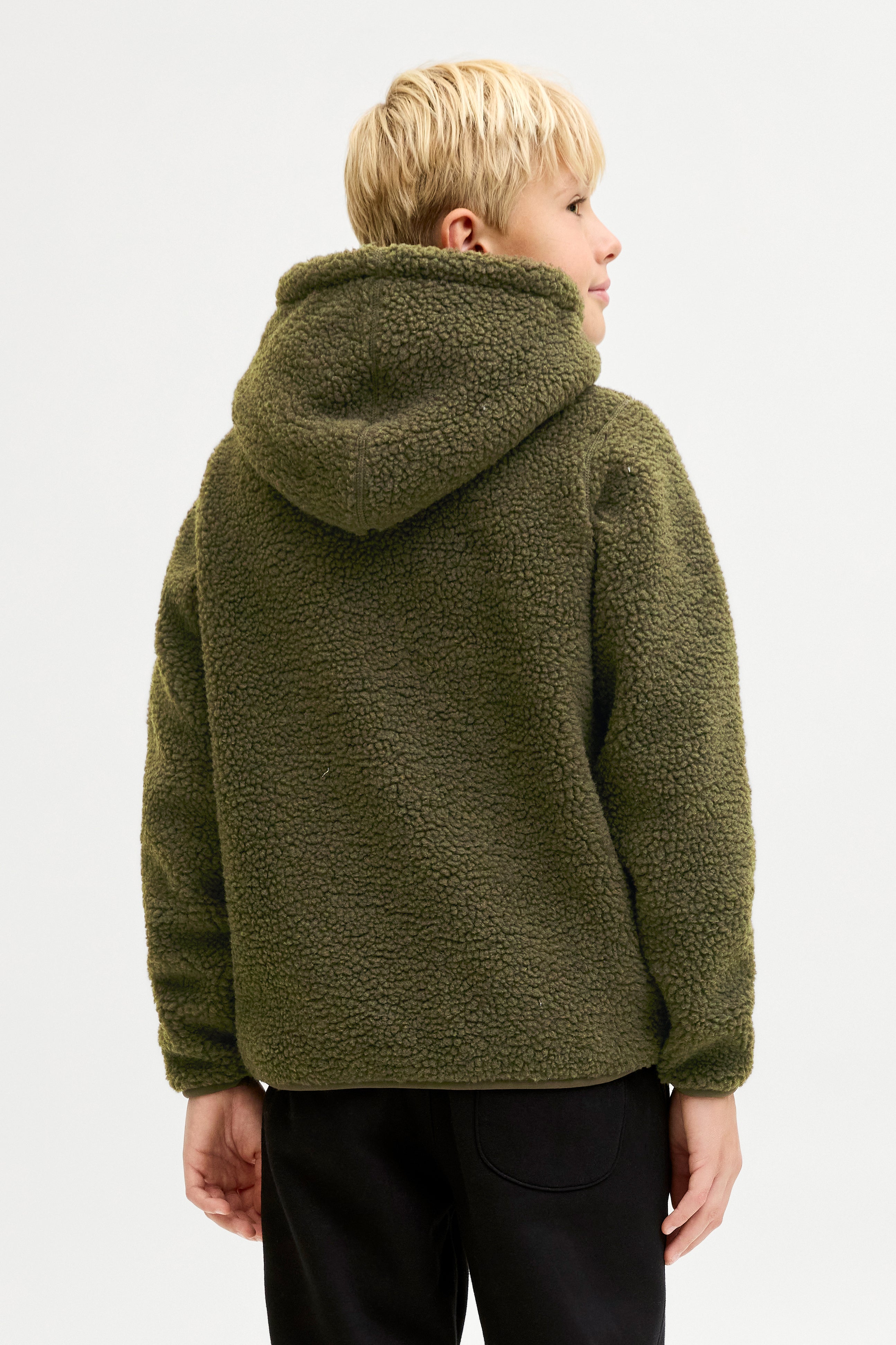 JCOFLARE Teddy Kapuzensweater - Grape Leaf