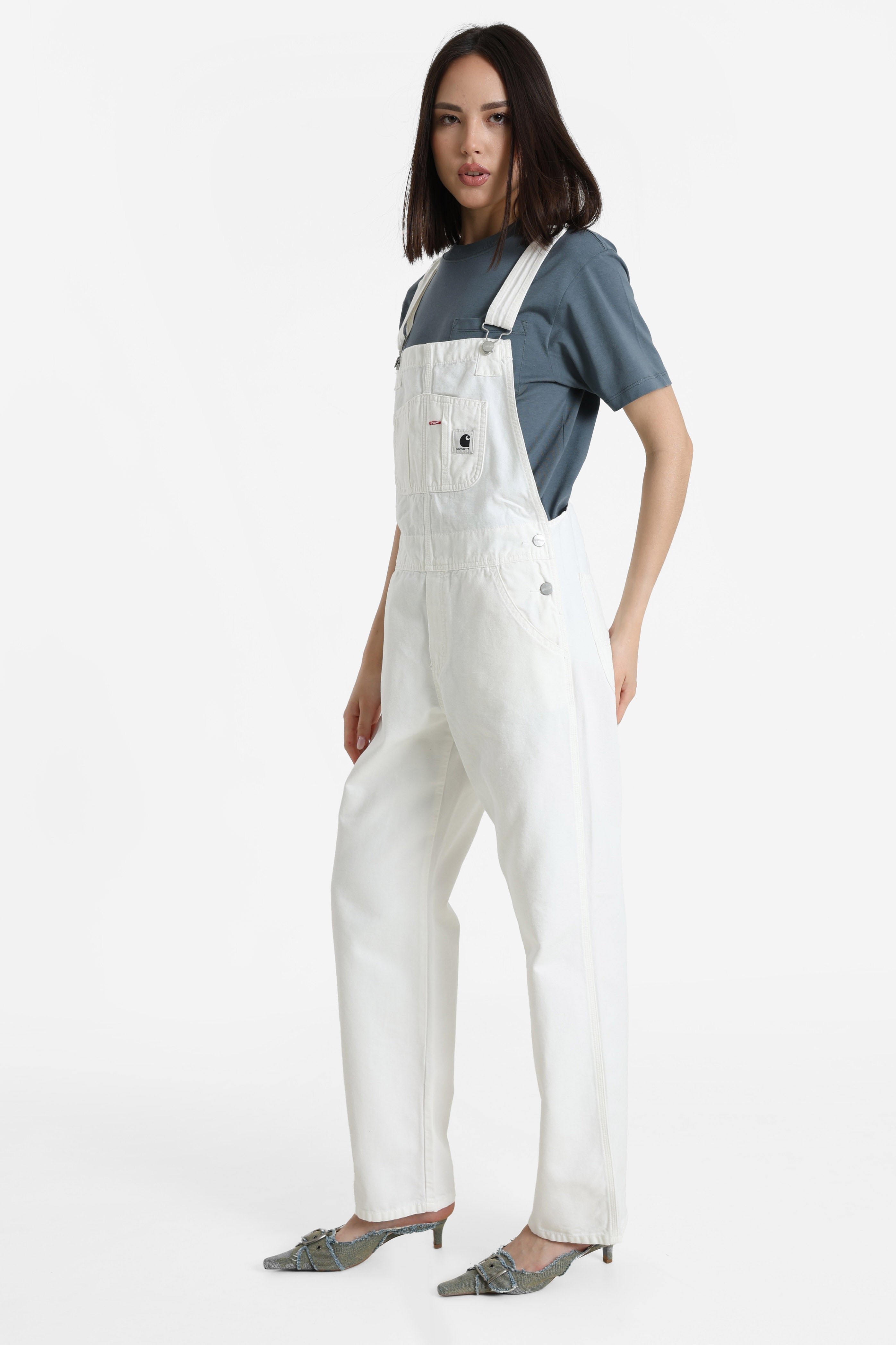 Bib Straight Jeans Latzhose - Wax Rinsed