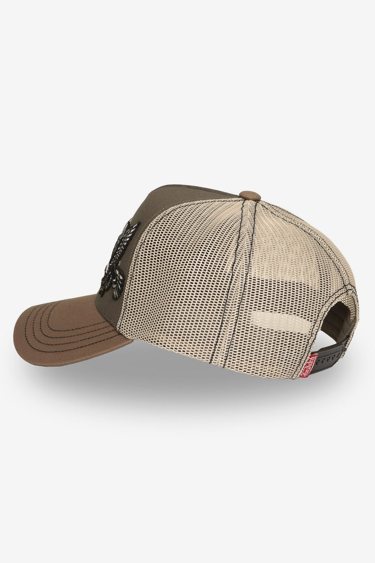 Trucker Cap / Snapback - Grey + Beige + Brown